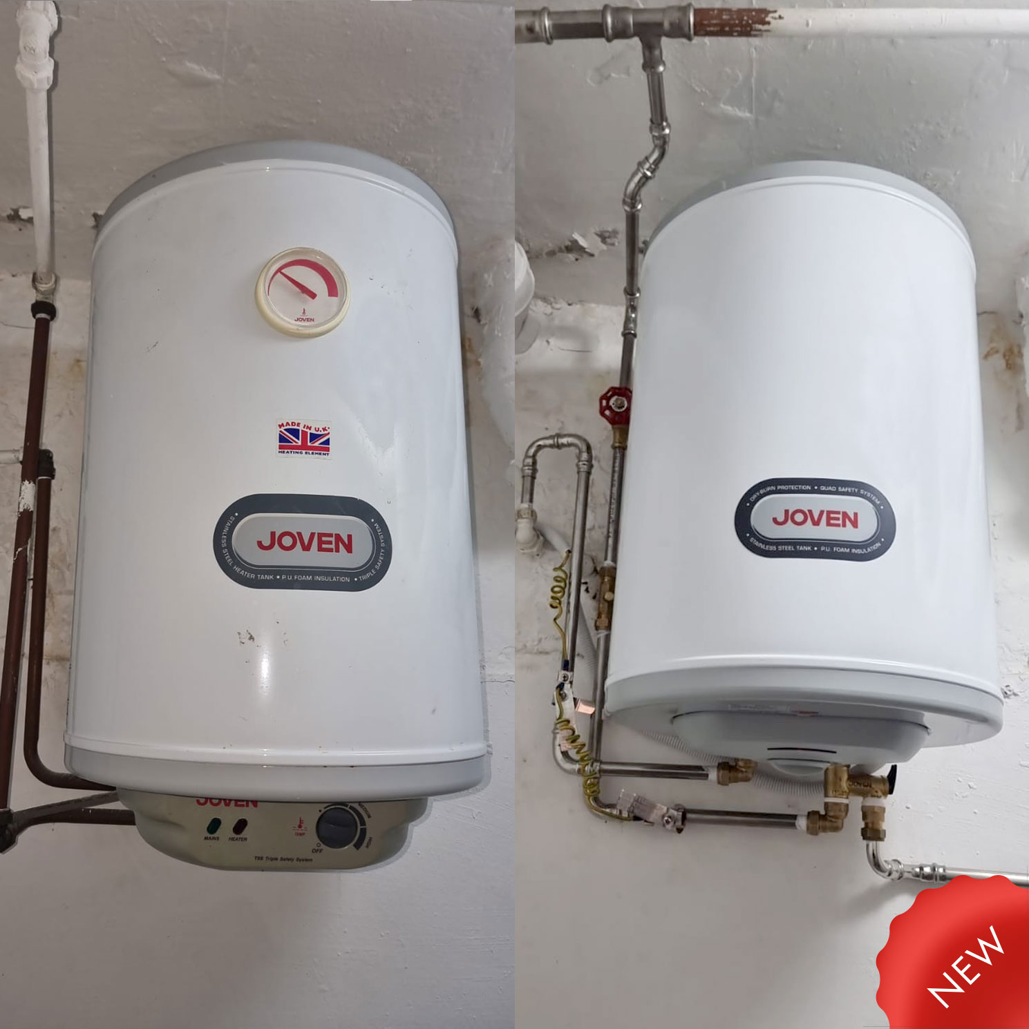 Joven JVA50 Water Heater Replacement With Joven JSV50